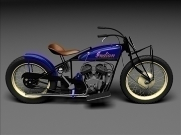 indian flat track racer 1930 3d model 3ds max c4d obj 106399