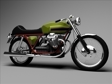 moto guzzi v7 sport 1970 3d model 3ds max c4d obj 111832