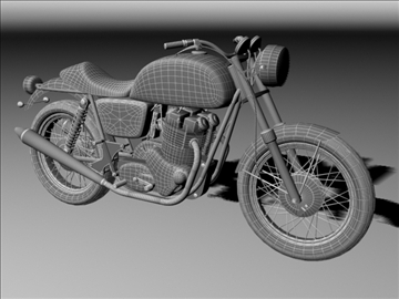 norton 850 commando 3d model 3ds max c4d obj 105338
