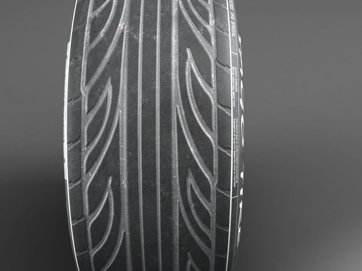 racing tire 3d model 3ds max fbx ma mb obj 157423