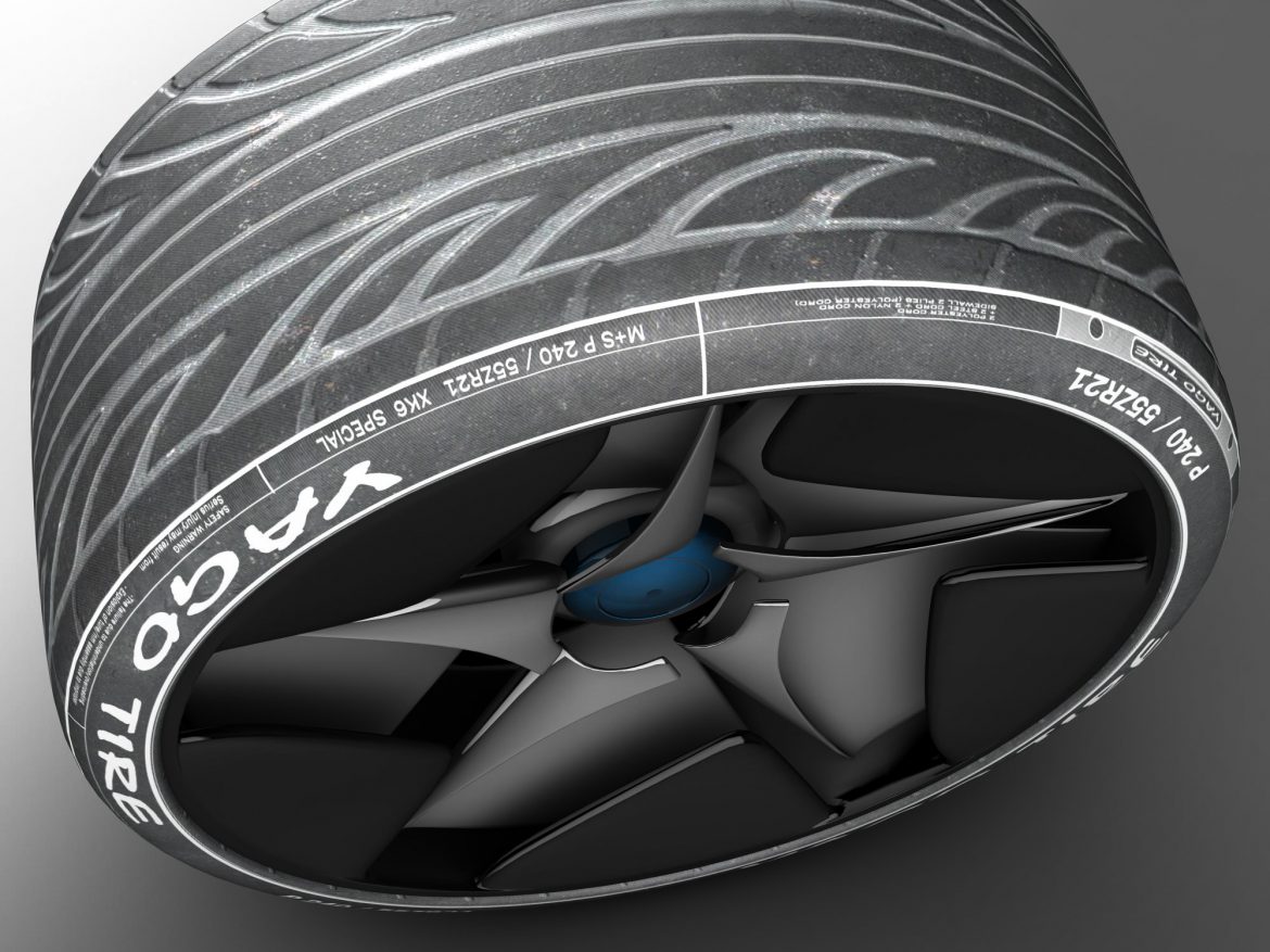 racing tire 3d model 3ds max fbx ma mb obj 157424