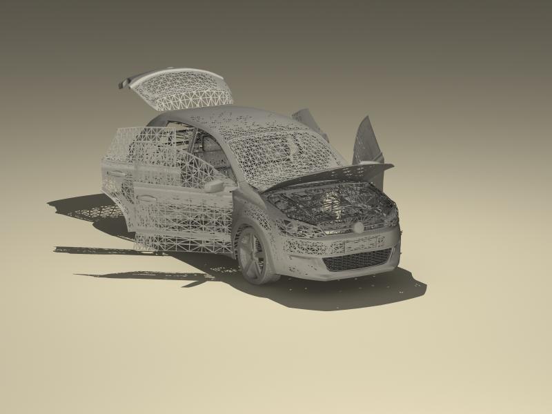 volkswagen polo 2010 3d model 3ds max fbx obj 147979