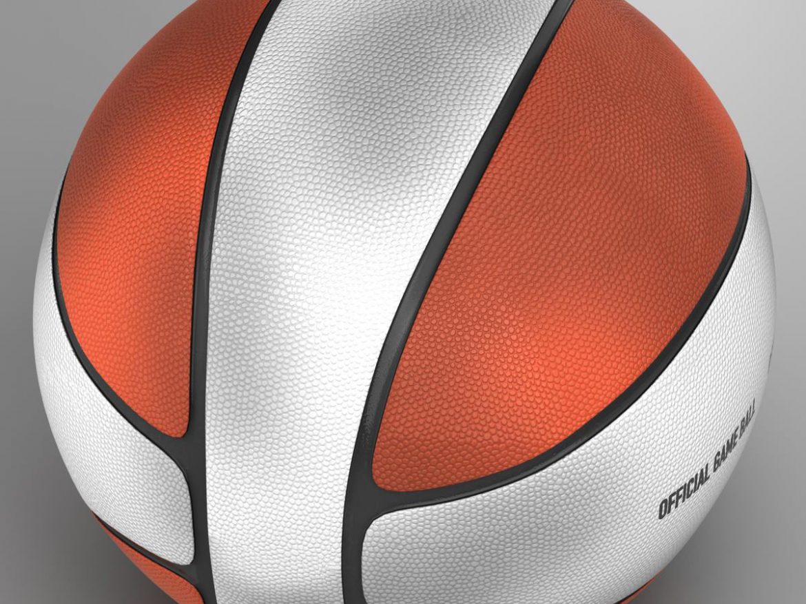 basketball ball 4l bicolor 3d model 3ds max fbx c4d ma mb obj 165643