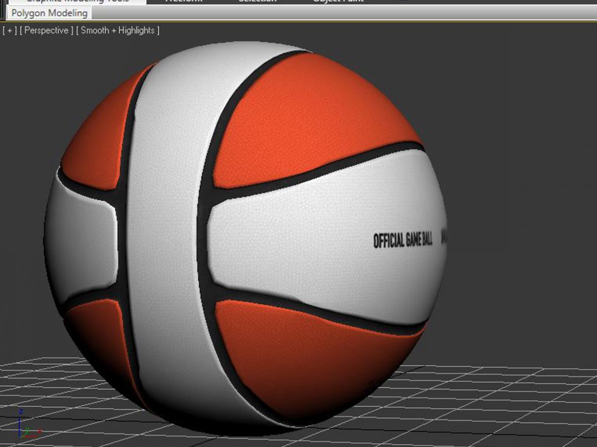 basketball ball 4l bicolor 3d model 3ds max fbx c4d ma mb obj 165652