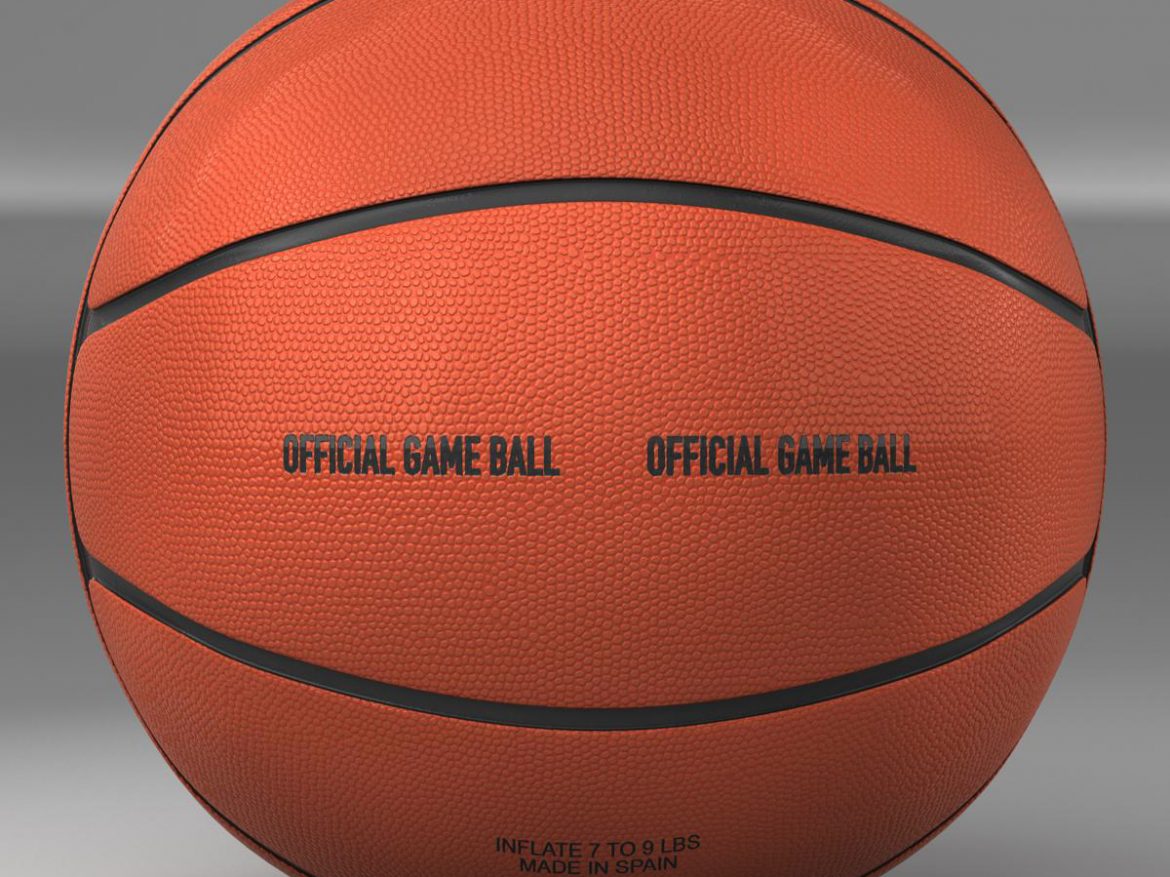 basketball ball 4l orange 3d model 3ds max fbx c4d ma mb obj 165616