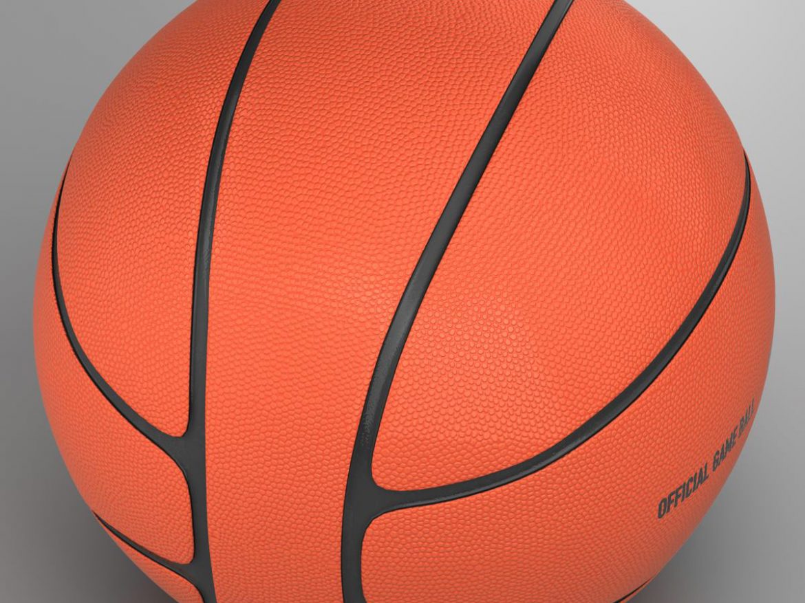 basketball ball 4l orange 3d model 3ds max fbx c4d ma mb obj 165617