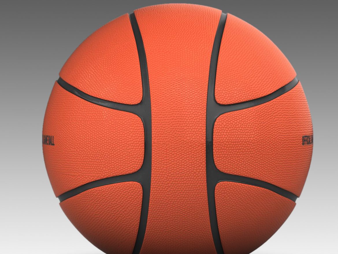 basketball ball 4l orange 3d model 3ds max fbx c4d ma mb obj 165623