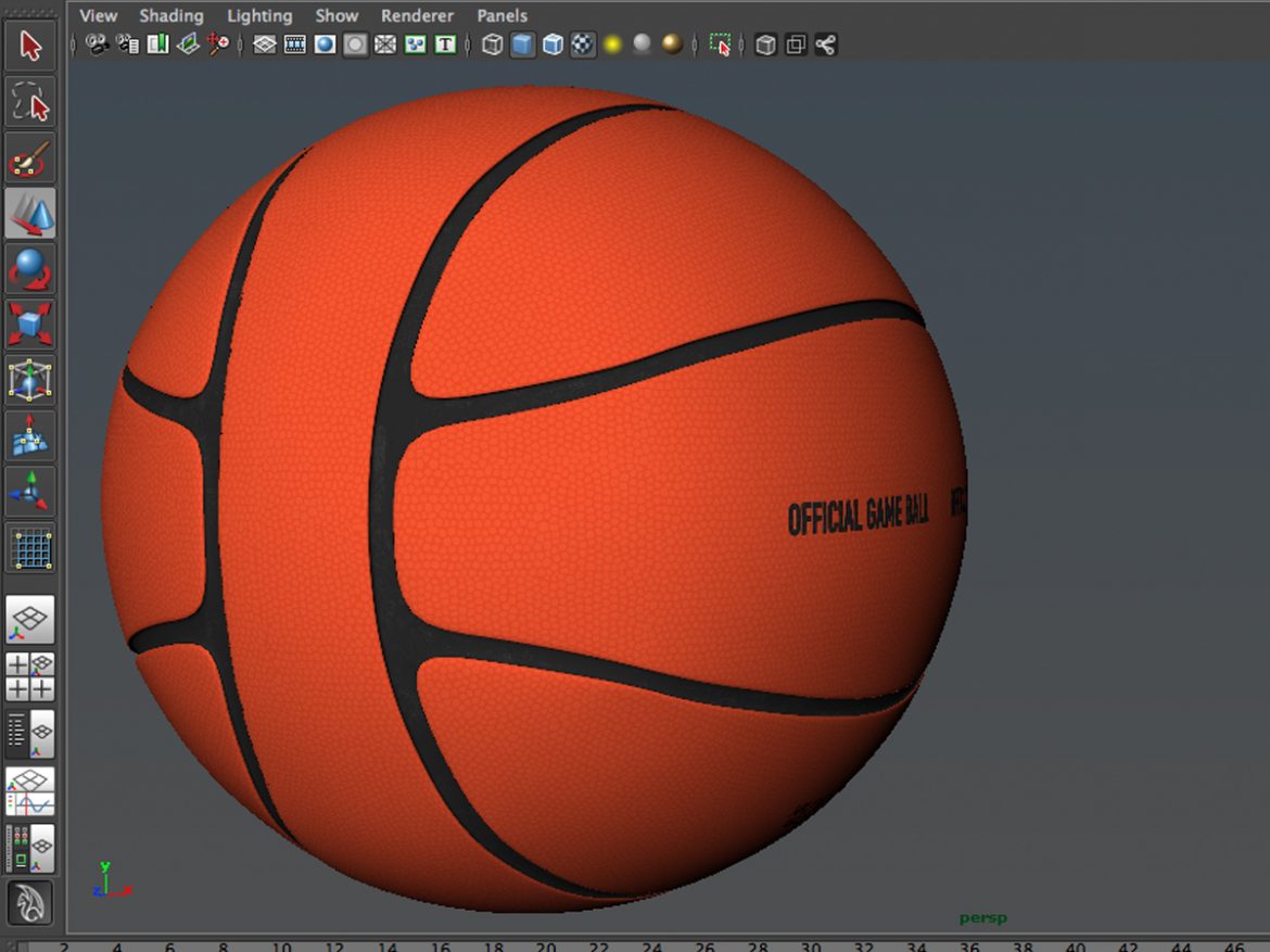basketball ball 4l orange 3d model 3ds max fbx c4d ma mb obj 165624