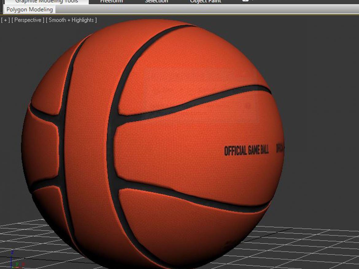 basketball ball 4l orange 3d model 3ds max fbx c4d ma mb obj 165626