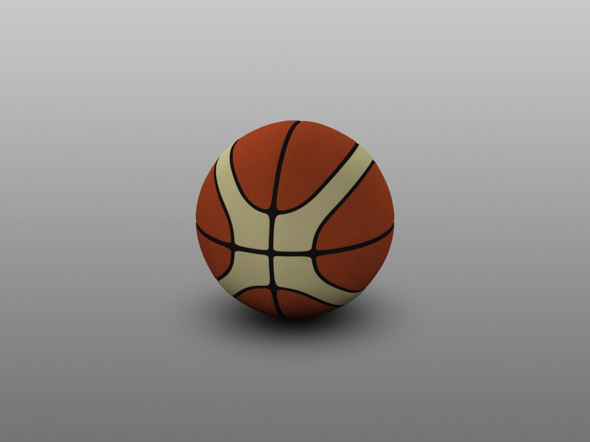basketball ball eba 3d model 3ds max fbx c4d ma mb obj 165284