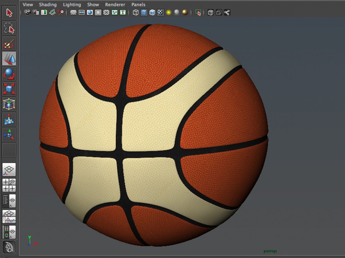 basketball ball eba 3d model 3ds max fbx c4d ma mb obj 165286