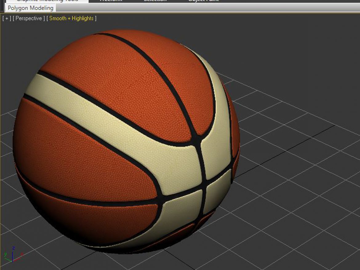 basketball ball eba 3d model 3ds max fbx c4d ma mb obj 165288