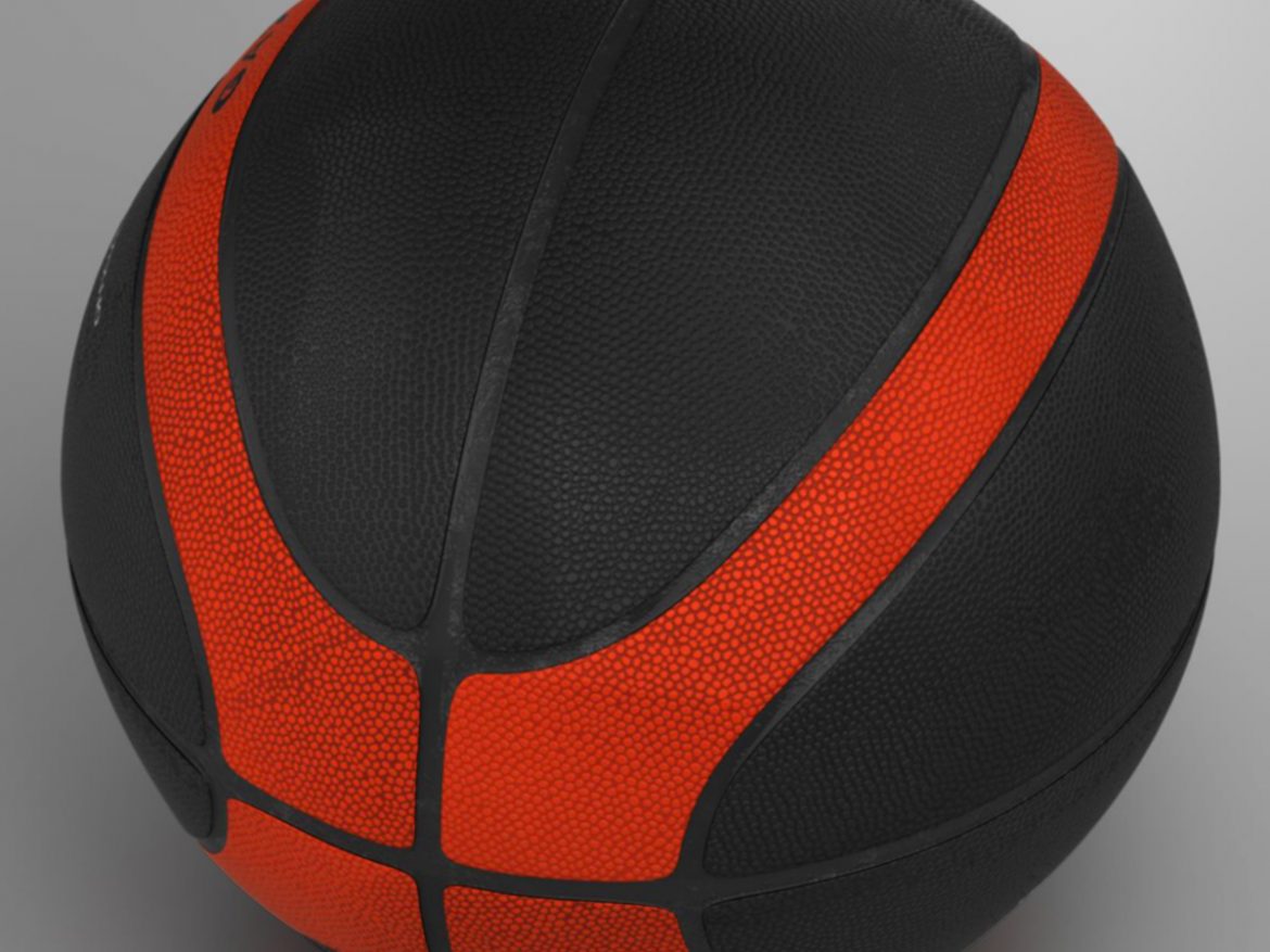 basketball ball eba black 3d model 3ds max fbx c4d ma mb obj 165303
