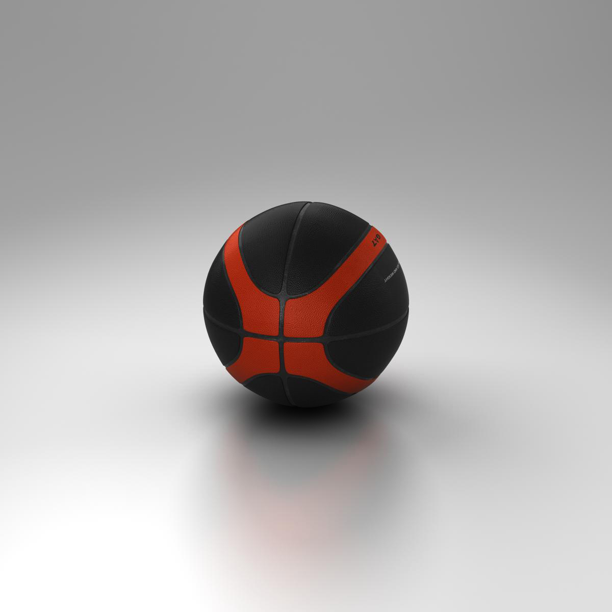 basketball ball eba black 3d model 3ds max fbx c4d ma mb obj 165308