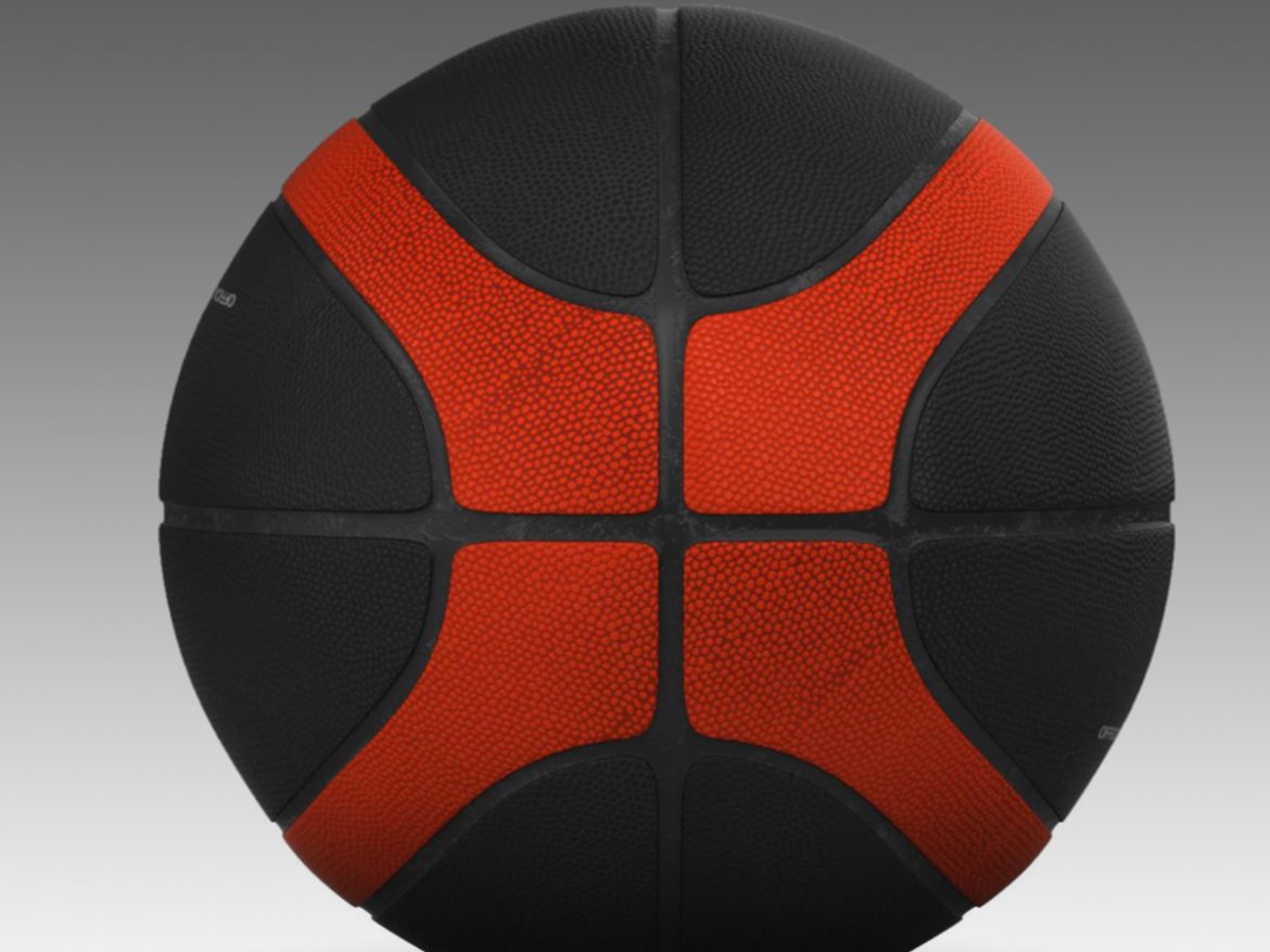 basketball ball eba black 3d model 3ds max fbx c4d ma mb obj 165309
