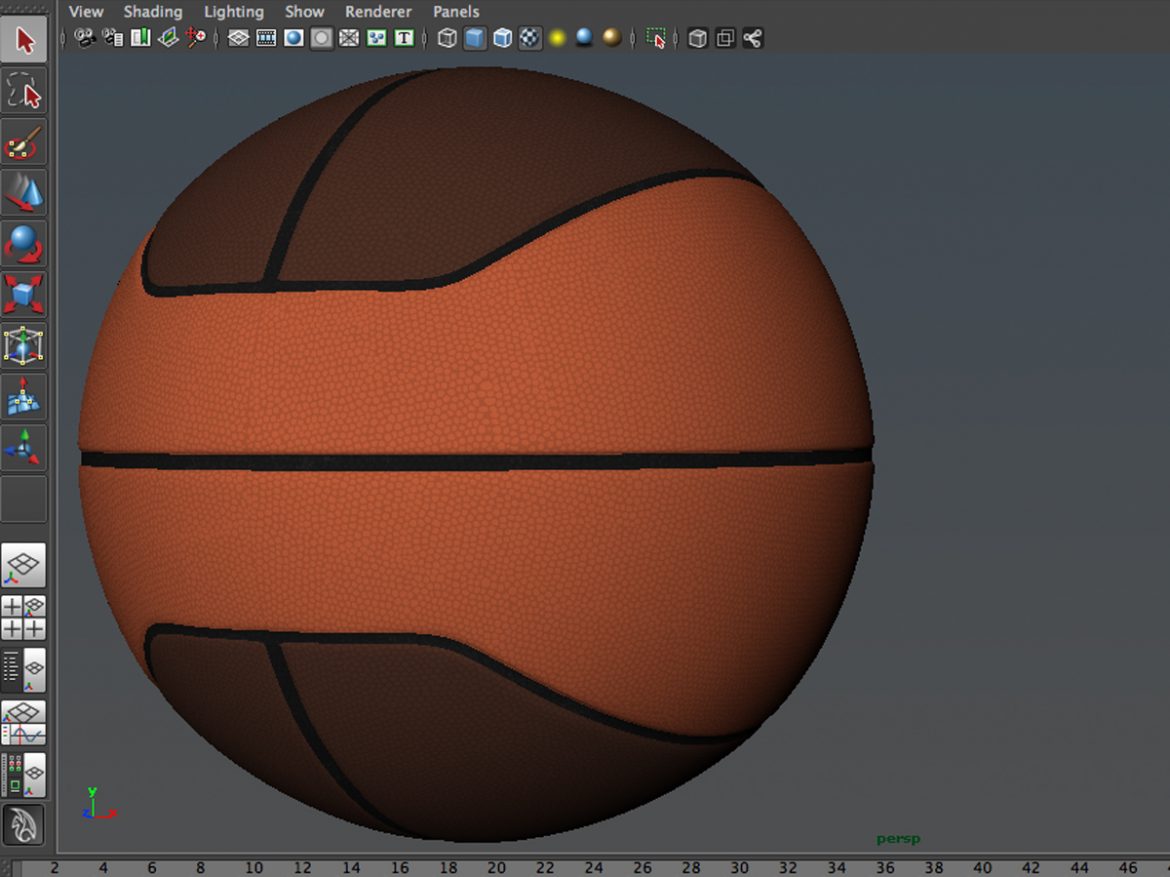 basketball ball euro 3d model 3ds max fbx c4d ma mb obj 164971