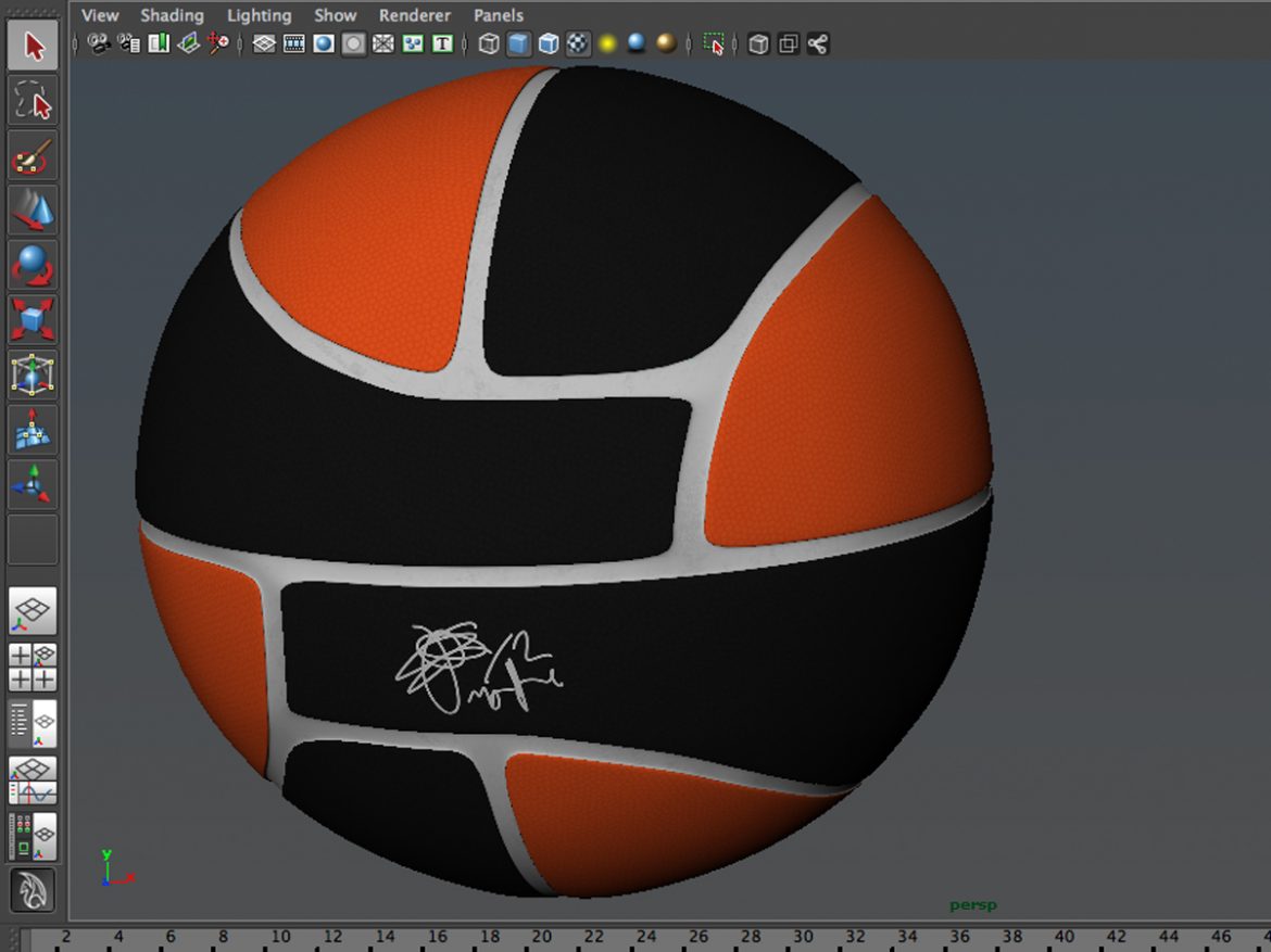 basketball ball euro black 3d model 3ds max fbx c4d ma mb obj 165401