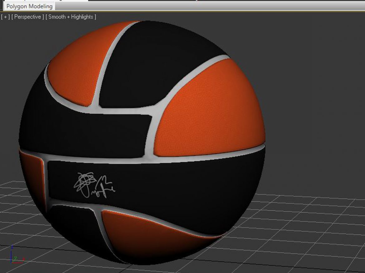 basketball ball euro black 3d model 3ds max fbx c4d ma mb obj 165403