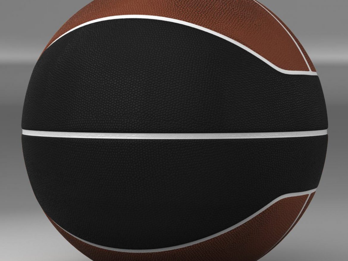 basketball ball euro brown-black 3d model 3ds max fbx c4d ma mb obj 165097
