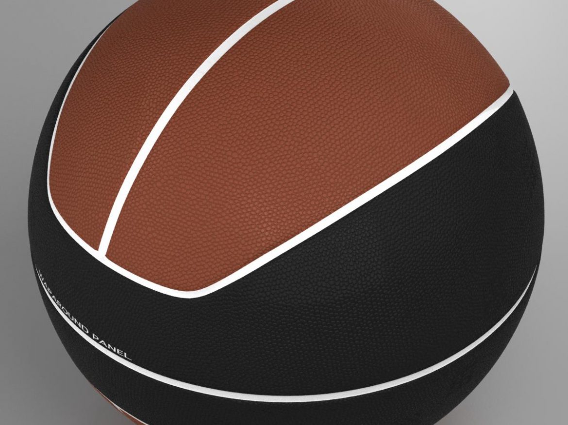 basketball ball euro brown-black 3d model 3ds max fbx c4d ma mb obj 165098