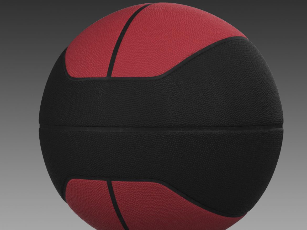 basketball ball euro feb-black 3d model 3ds max fbx c4d ma mb obj 165092