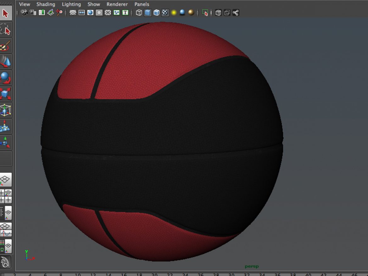 basketball ball euro feb-black 3d model 3ds max fbx c4d ma mb obj 165093