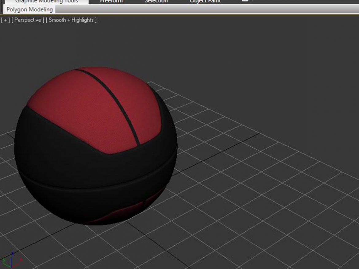 basketball ball euro feb-black 3d model 3ds max fbx c4d ma mb obj 165094