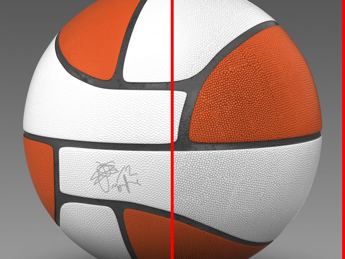 basketball ball euro white 3d model 3ds max fbx c4d ma mb obj 165414