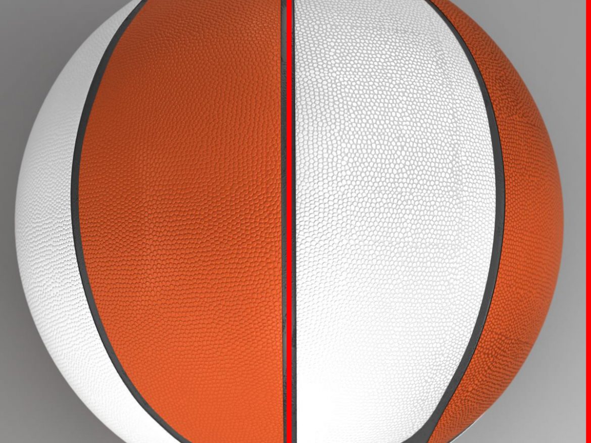 basketball ball euro white 3d model 3ds max fbx c4d ma mb obj 165417
