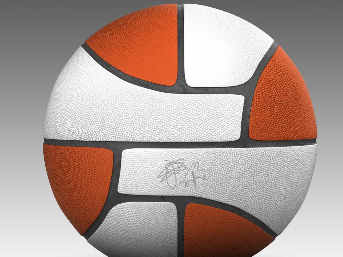 basketball ball euro white 3d model 3ds max fbx c4d ma mb obj 165422