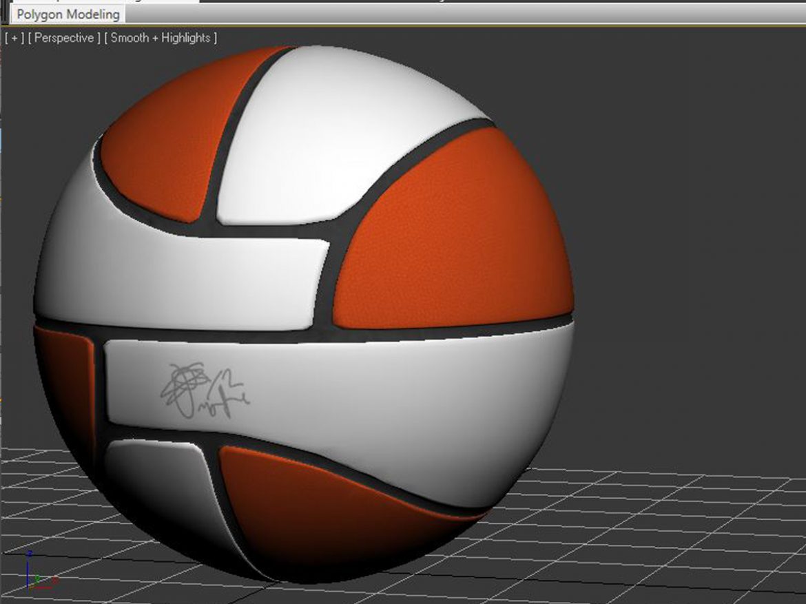 basketball ball euro white 3d model 3ds max fbx c4d ma mb obj 165425
