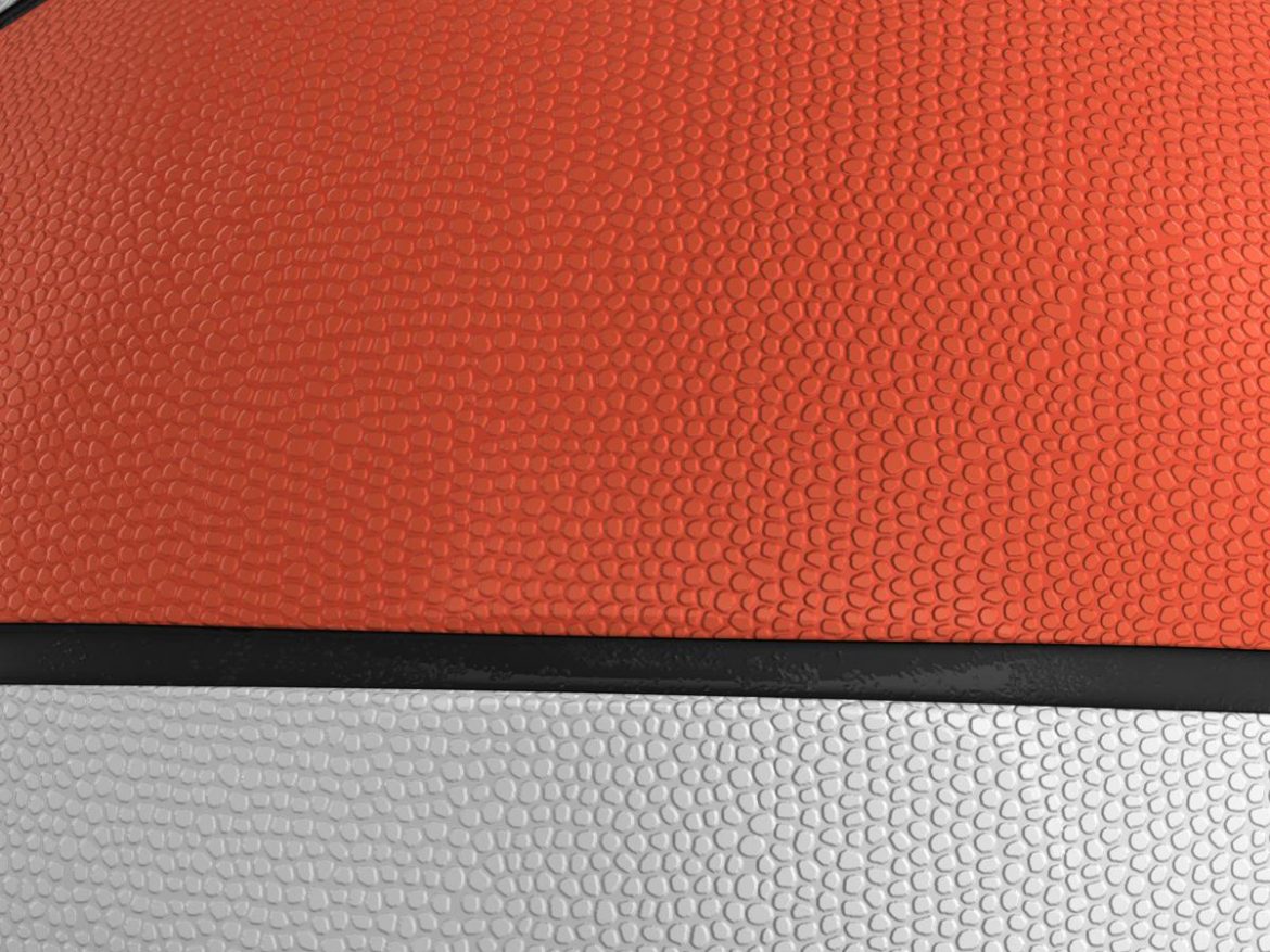 basketball ball star bicolor 3d model 3ds max fbx c4d ma mb obj 165787