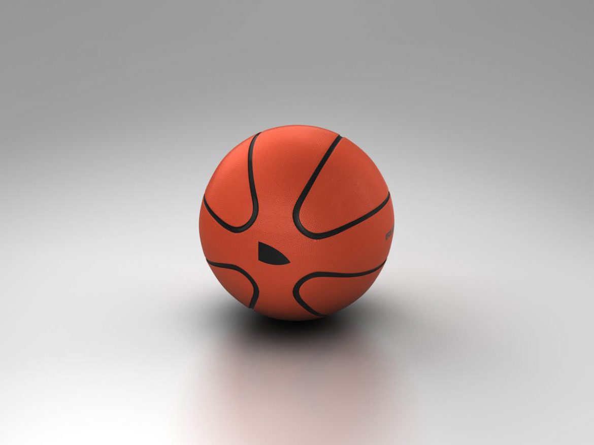 basketball ball star orange 3d model 3ds max fbx c4d ma mb obj 165722