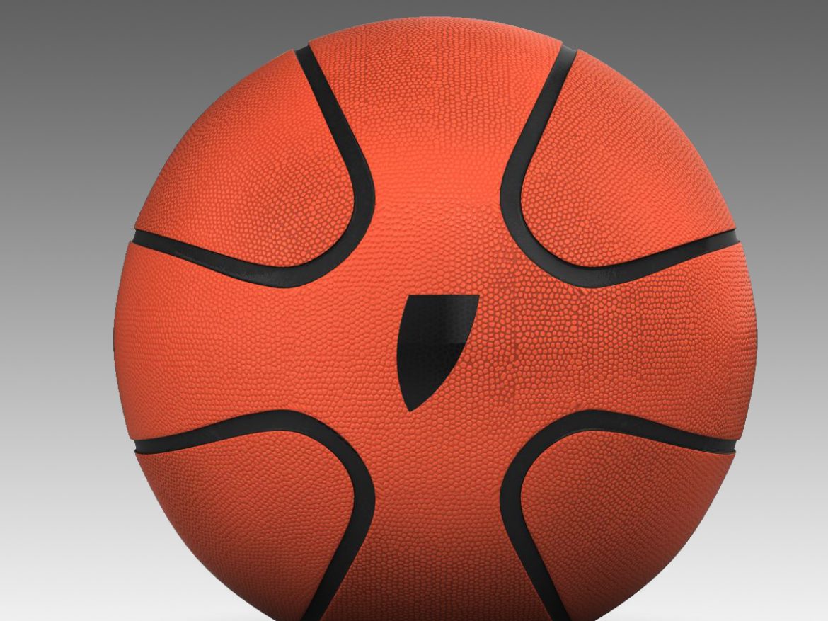 basketball ball star orange 3d model 3ds max fbx c4d ma mb obj 165723