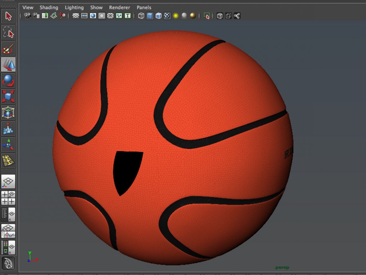 basketball ball star orange 3d model 3ds max fbx c4d ma mb obj 165724