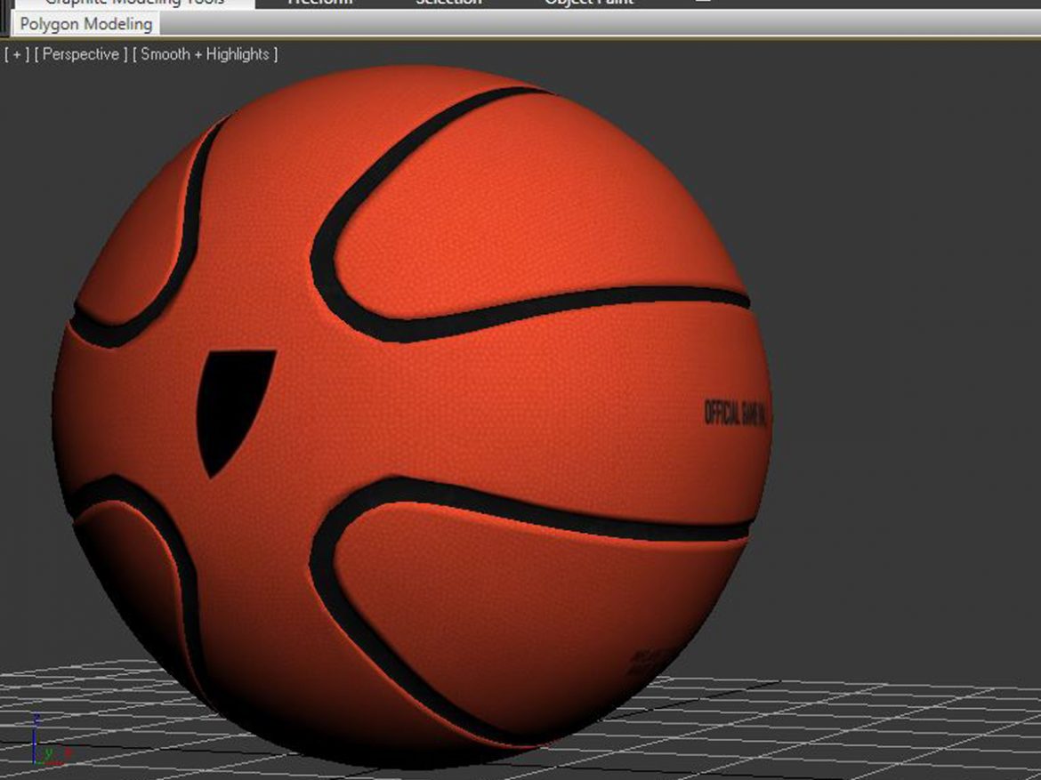 basketball ball star orange 3d model 3ds max fbx c4d ma mb obj 165726