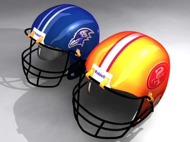 helmet football 3d model 3ds max fbx 150757