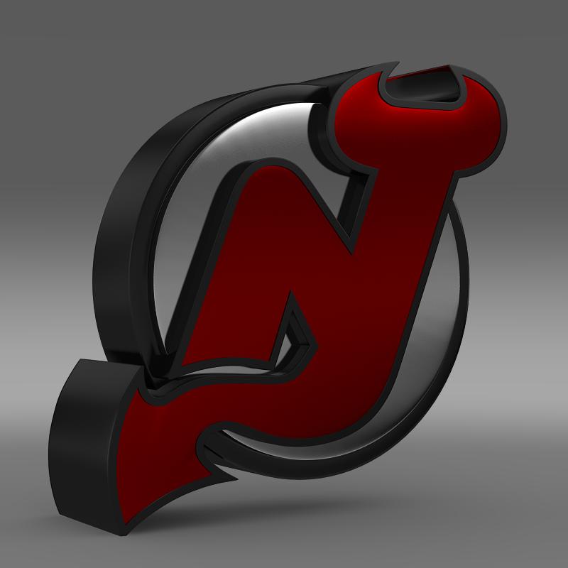 new jersey devils logo 3d model 3ds max fbx c4d lwo ma mb hrc xsi obj 145134