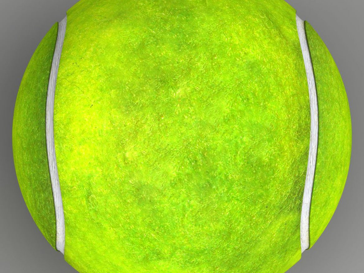 tennis ball lowpoly 3d model 3ds max fbx c4d ma mb obj 166099