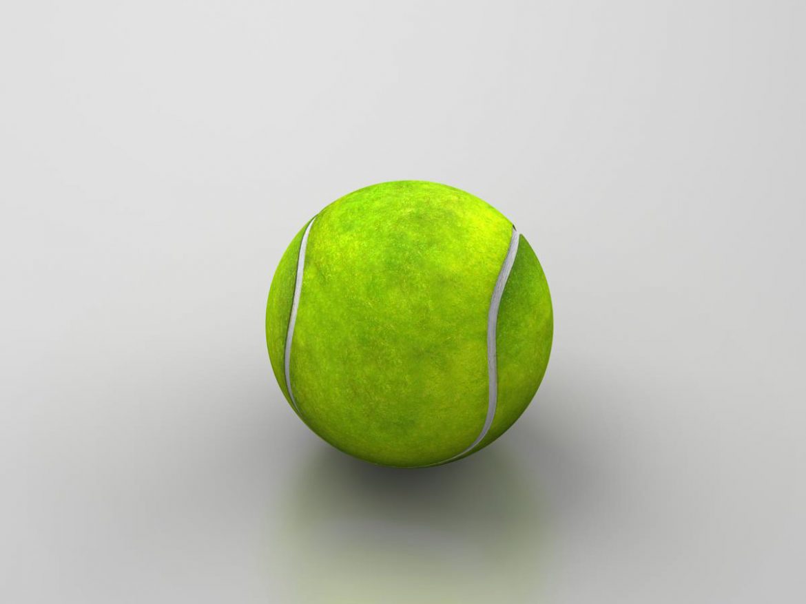 tennis ball lowpoly 3d model 3ds max fbx c4d ma mb obj 166102