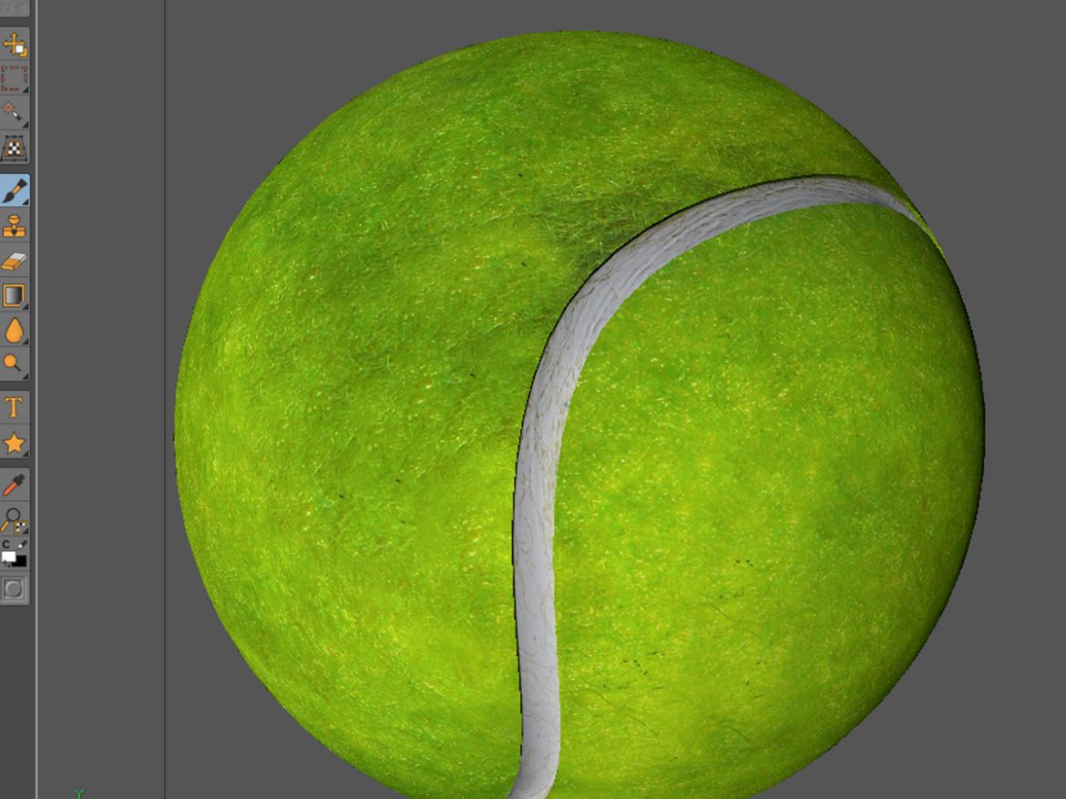 tennis ball lowpoly 3d model 3ds max fbx c4d ma mb obj 166105