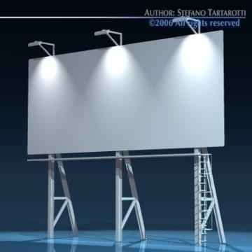 billboard3 3d model 3ds dxf obj 77575