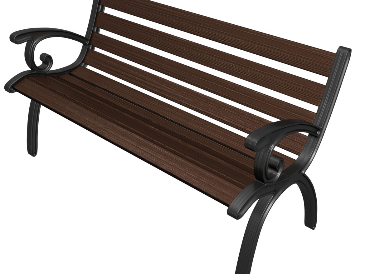 park bench 3d model ma mb obj 119114