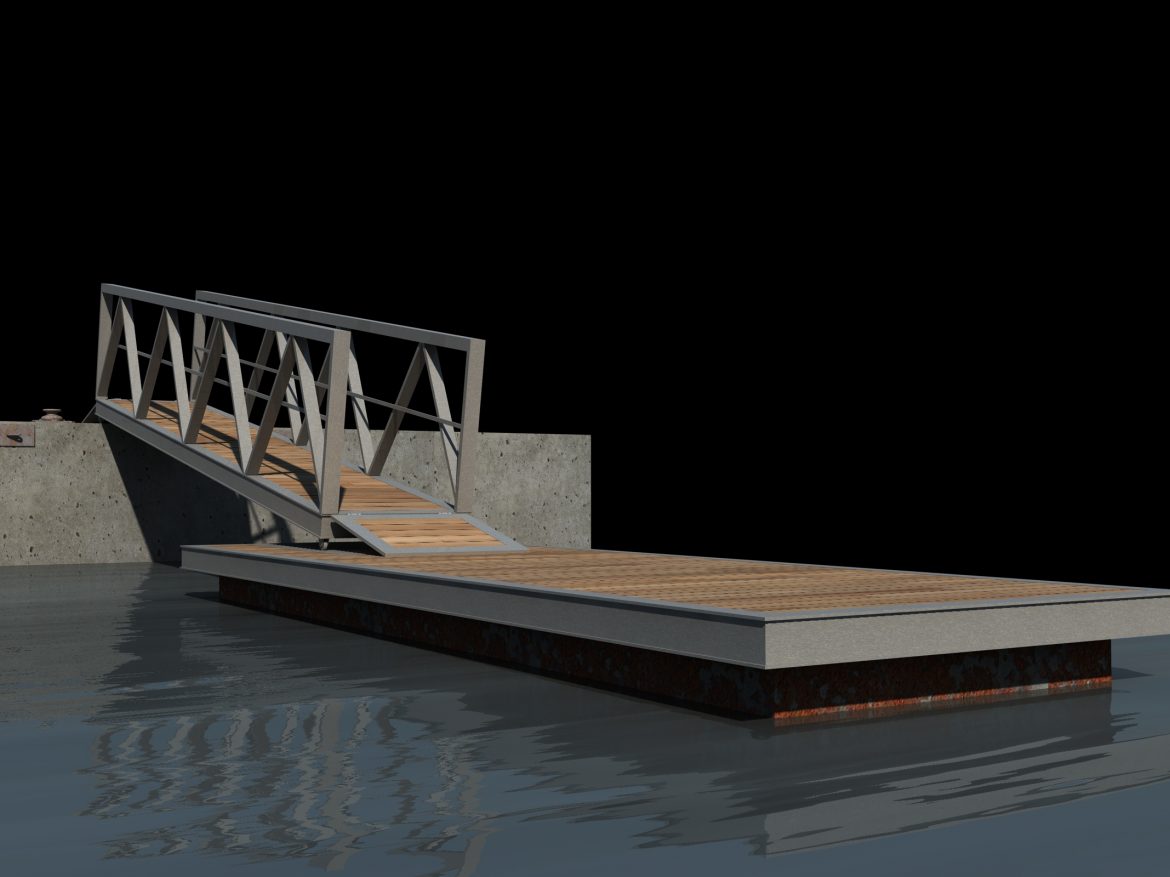 boat pier dock 3d model 3ds dxf fbx c4d skp obj 148408