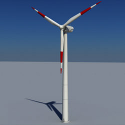 wind turbine land 3d model 3ds max lwo obj 158797