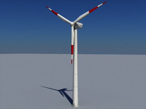 wind turbine land 3d model 3ds max lwo obj 158797