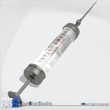 medical glass syringe 3d model 3ds dxf c4d obj 107597