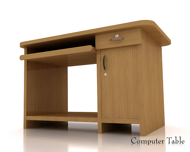 Computer Table 3D Model Buy Computer Table 3D Model FlatPyramid