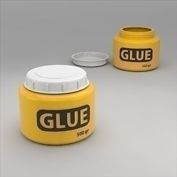glue can 3d model 3ds fbx 3dm obj 101356