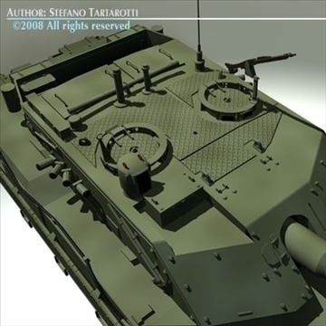 ariete tank 3d model 3ds dxf c4d obj 91517